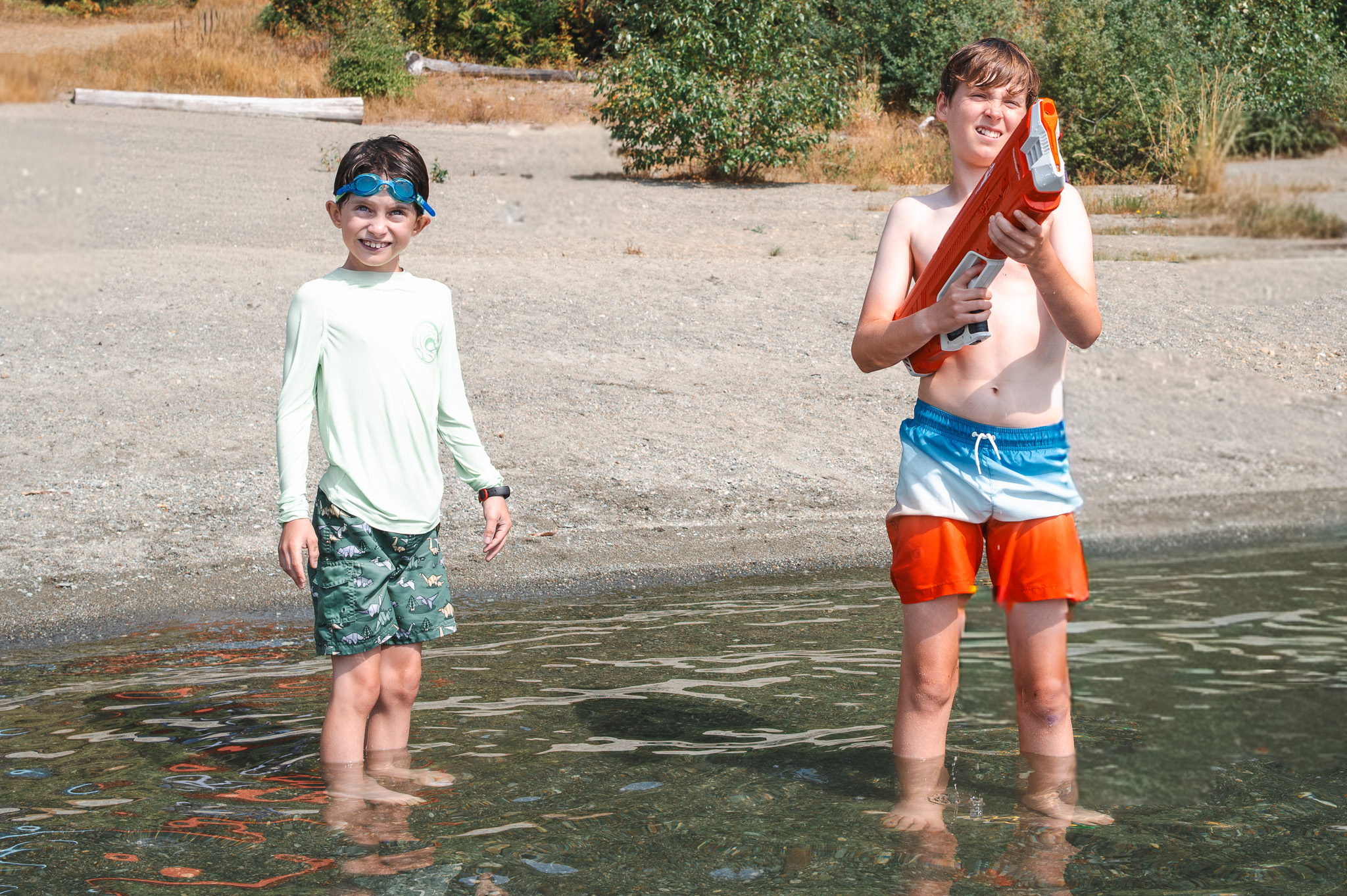 Water gun fight